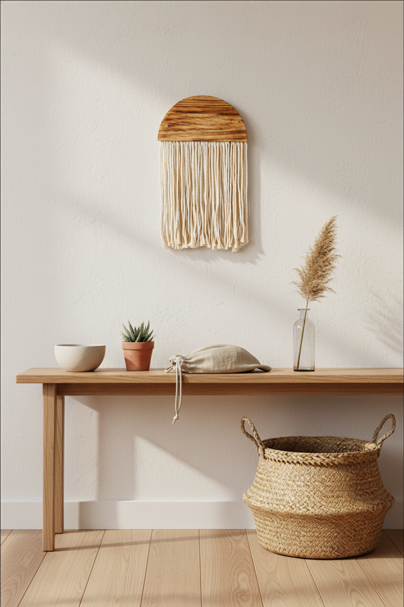 Macramé Wall Hanging - Entryway Japandi
