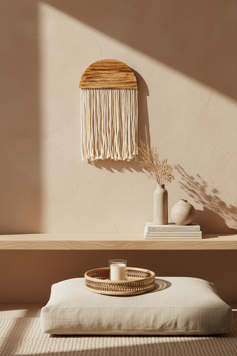 Macramé Wall Hanging - Angolo living minimalista